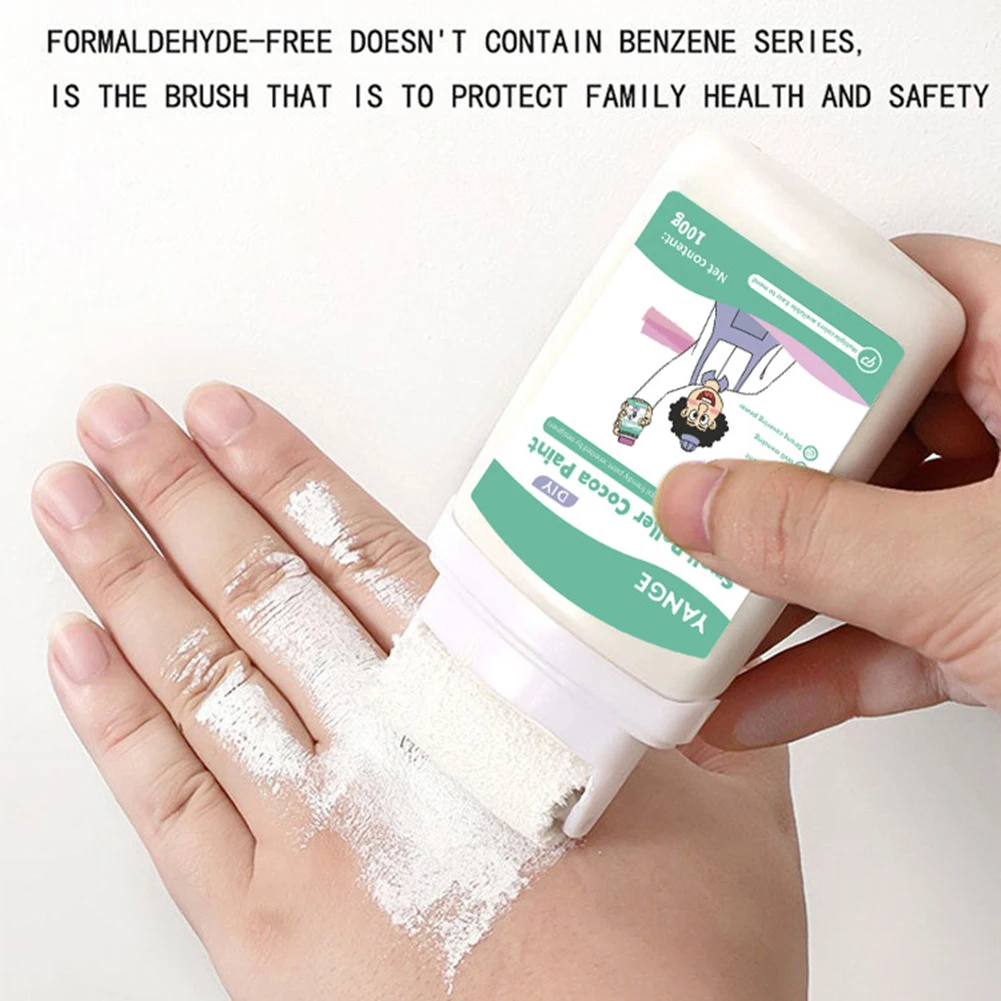 White Paint For Wall Quick-Drying High Coverage Wall Mending Paint Paste For DIY Wall Graffitis