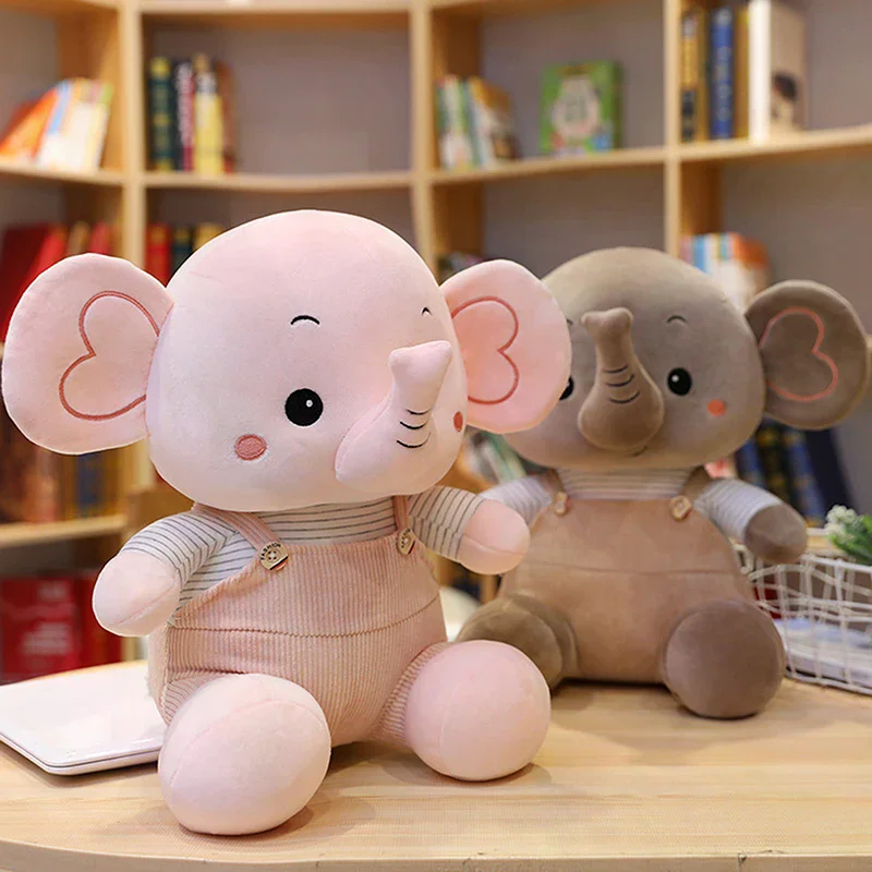 Affascinante peluche elefante; Bambola da lancio per bambini; Animale di peluche morbido; Pezzo decorativo perfetto per la casa; Eccellente regalo per i bambini