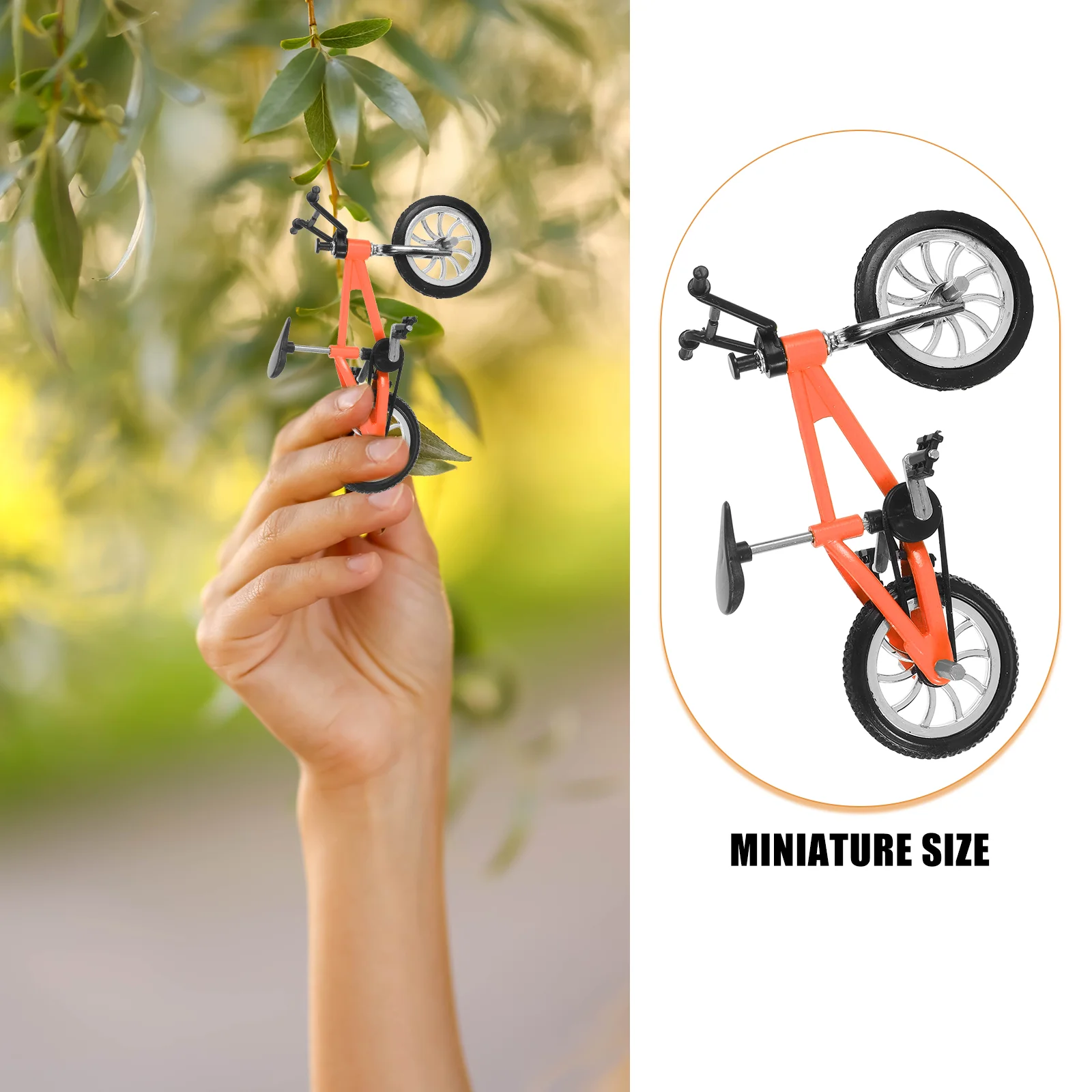 4 Pcs Mini Bike Simulation Alloy Model Toys Mountain Finger Racing Miniature Bicycle