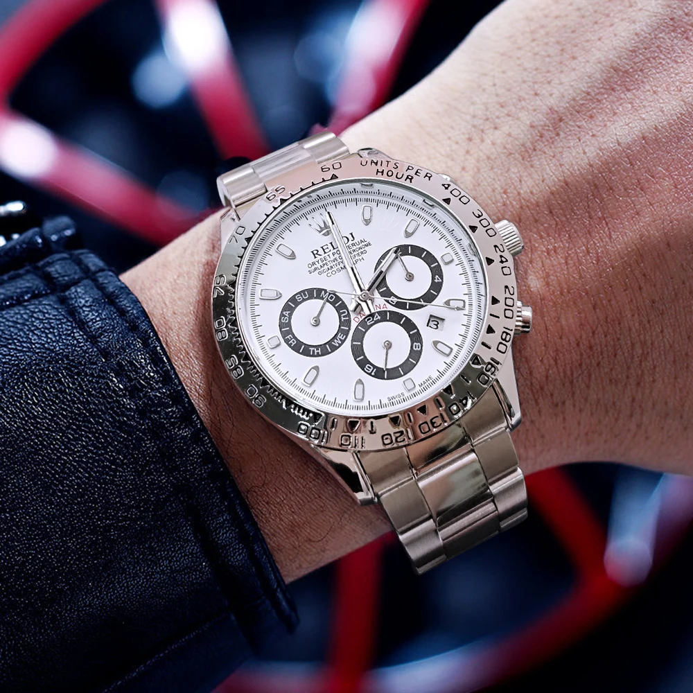 ساعة رجال الأعمال الراقية من سلسلة Meteorite Di، ساعة ميكانيكية أوتوماتيكية بالكامل، تصميم هيكل عظمي، حزام من الفولاذ المقاوم للصدأ، تقويم متعدد الوظائف، ساعة رجالية عصرية وكاجوال ومتعددة الاستخدامات، أفضل هدية له #3