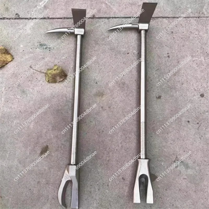 Heavy Duty Halligan Bar Fire Rescue Tool for Demolition, Wooden Crate Opening, and Tire Removal Emergency Pry Tool 1 pcs