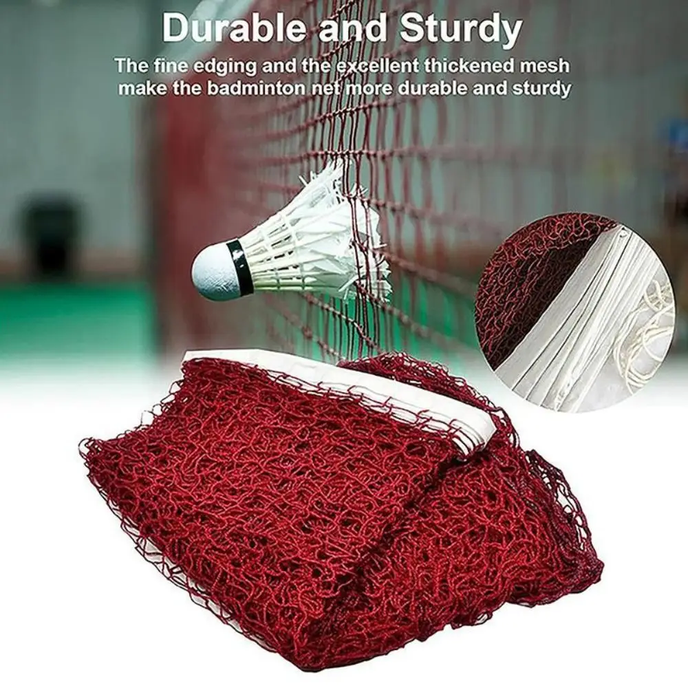 

Standard Badminton Net Easy Setup Foldable Tennis Net Replacement Volleyball Net for Sports Practice Entertainment Competition