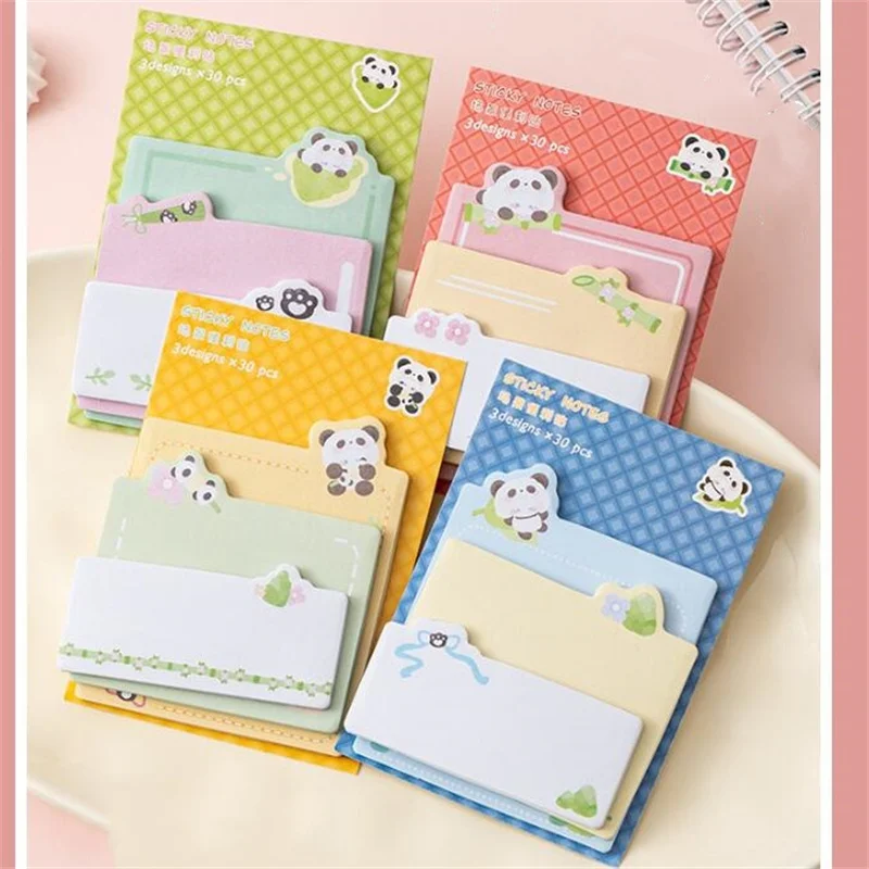 

24 pcs/lot Creative Panda Memo Pad Note Cute N Times Stationery Label Notepad Post Office School Supplies