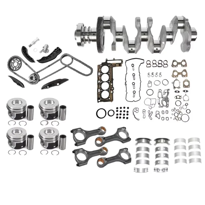 N47 Engine Rebuild Timing Chain Kit Crankshaft ConRod Bearing Piston Gasket Set for  MINI 2.0 116d 418d 520d X1 X3 X5 2.0L