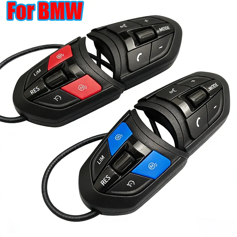 

M Sport Steering Wheel Regular Red Blue M1 M2 Button for BMW F30 F01 F07 F10 F15 F16 F20 F21 F31 F32 F33 F36 M3 F80 M4 F82 F87