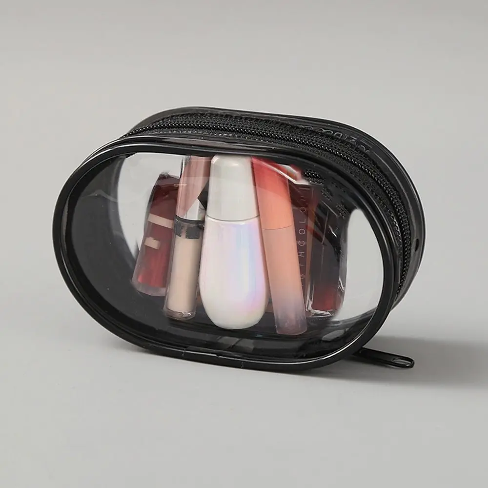 Outdoor Portable Data Cable Storage Box Waterproof Transparent Doll Display Bag PVC Doll Organizer for Makeup Storage