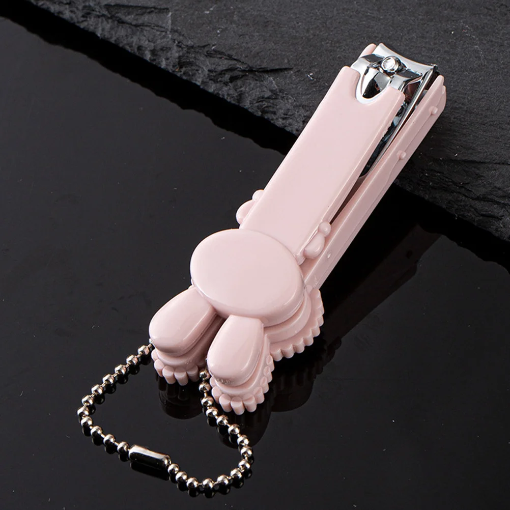 ماكينة قص الأظافر الكرتونية المحمولة، ماكينة تشذيب صغيرة حادة للغاية لأظافر القدم، ماكينة أمان مدمجة للاستخدام العائلي أثناء السفر