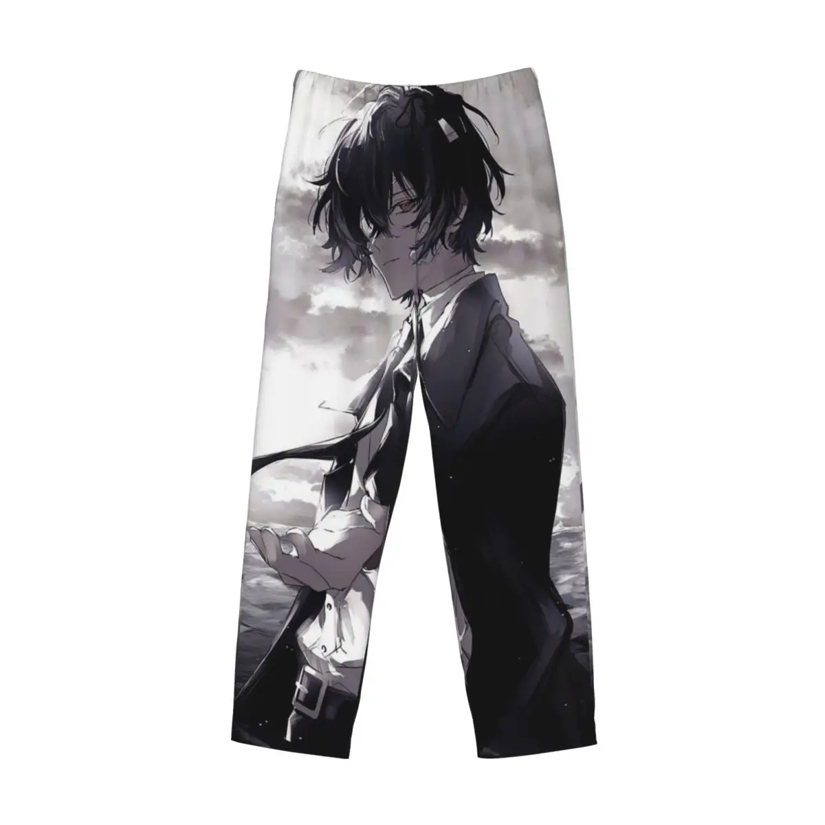 Custom Anime Bungo Stray Dogs (4) Pajama Pants Men Sleepwear Sleep Lounge Bottoms with Pockets