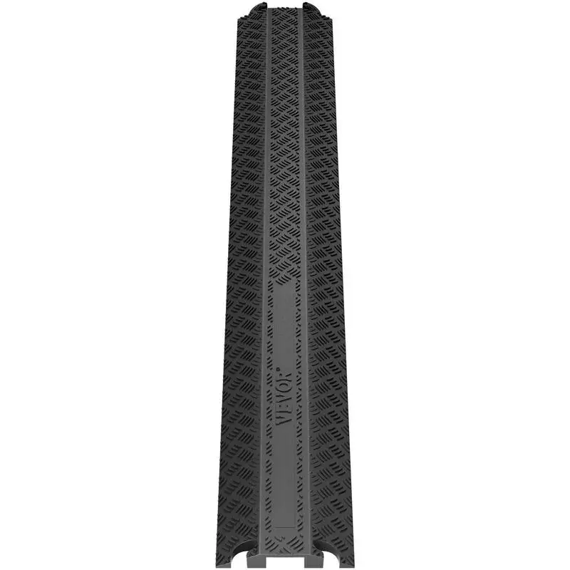 Tapis de protection pour câbles 100x13x2cm, pont de protection pour câbles en TPR, protection pour câbles traversant un passage, max. Capacité de charge de 907 kg par essieu, pont à canalisation de câbles, idéal pour les garages, les entrepôts, les écoles