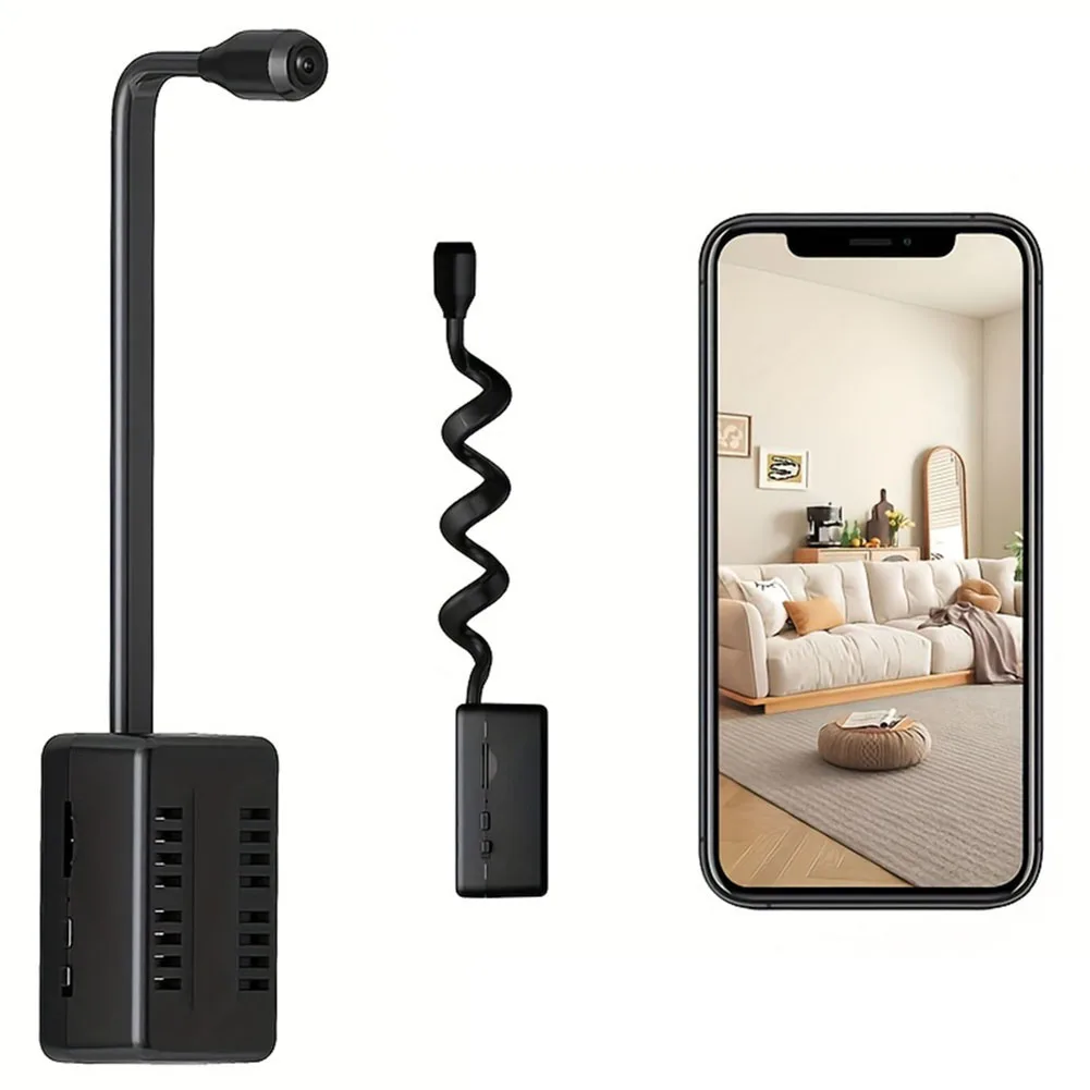 كاميرا واي فاي صغيرة 1080P كاميرا مربية لاسلكية مع كاميرا مراقبة كشف الحركة للأطفال/المنزل/الحيوانات الأليفة