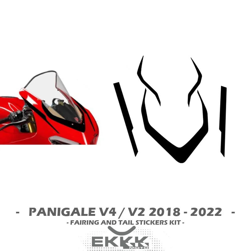 Cowling and Tail Sticker Kit Decal Sticker Customization For DUCATI PANIGALE V4 / V2 2018 - 2022