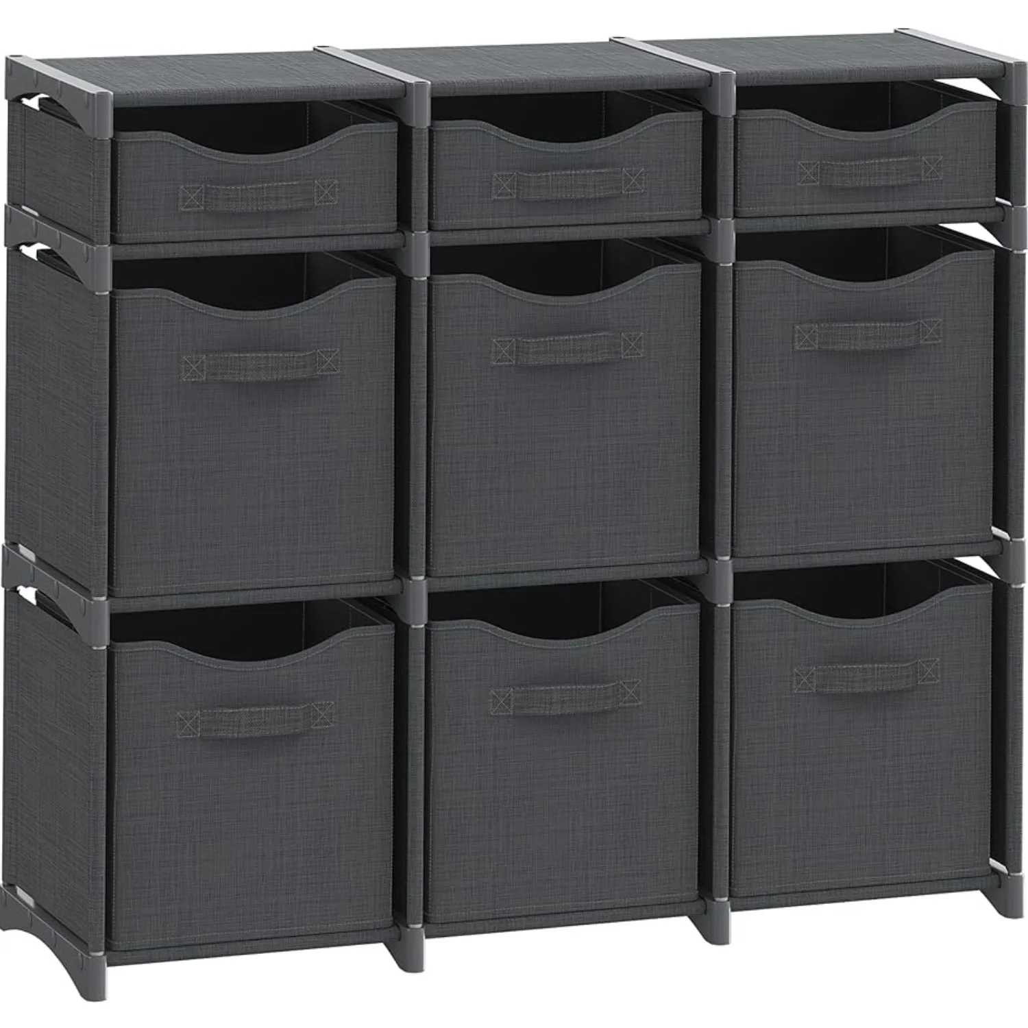 

9 Cube Closet Organizers And Storage Includes All Cube Bins Easy To Assemble Unit With Drawers