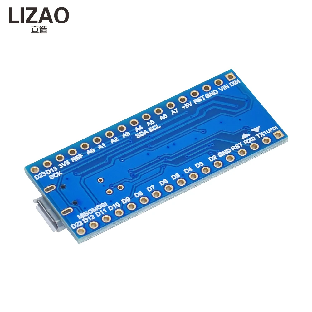 Новинка LIZAO: модуль наноконтроллера Atmega4808 с улучшенным чипом Atmega328 и программатором CH340 UPDI для разработки на Arduino.