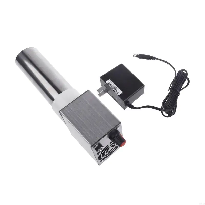 A2UD ที่มีประสิทธิภาพ 12V USB Blower 2Motors Fan US Adapter ปรับได้สำหรับเตาฟืน