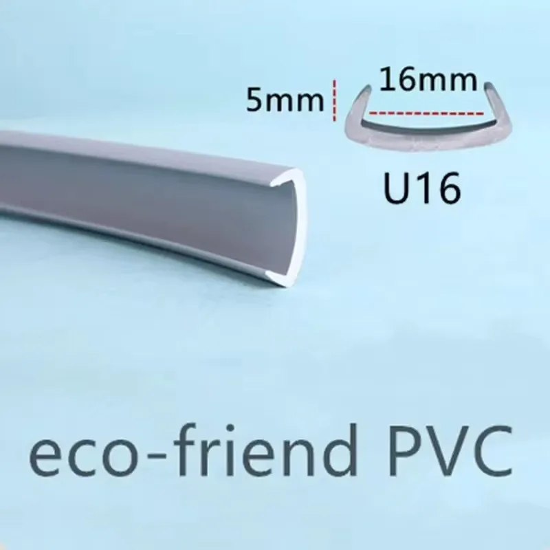 U 엣지 밴딩 베니어 테두리 가구 소프트 PVC 엣지 밴드, 9MM 10MM 12MM 14MM 16MM 18MM 20MM 25MM 화이트 베이지 그레이 블랙 브라운