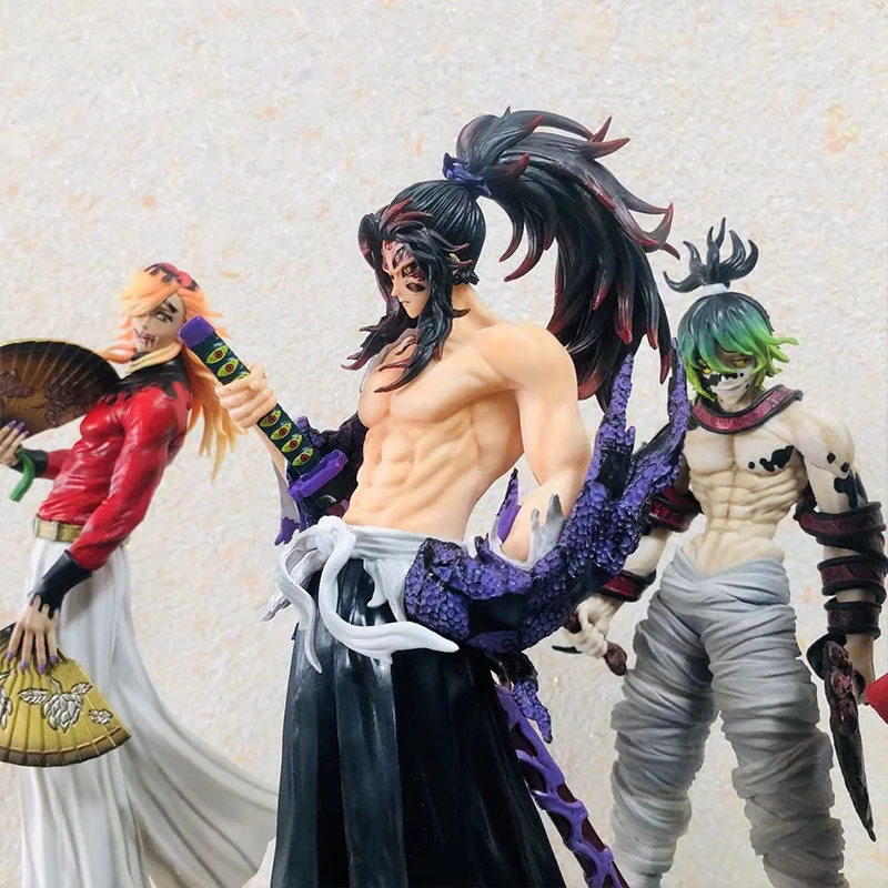 30cm Demon Slayer Daki Figure Anime Model Giyuutarou Yoriichi Kokushibou Anime Kimetsu No Yaiba Collect Ornaments Holiday Gift