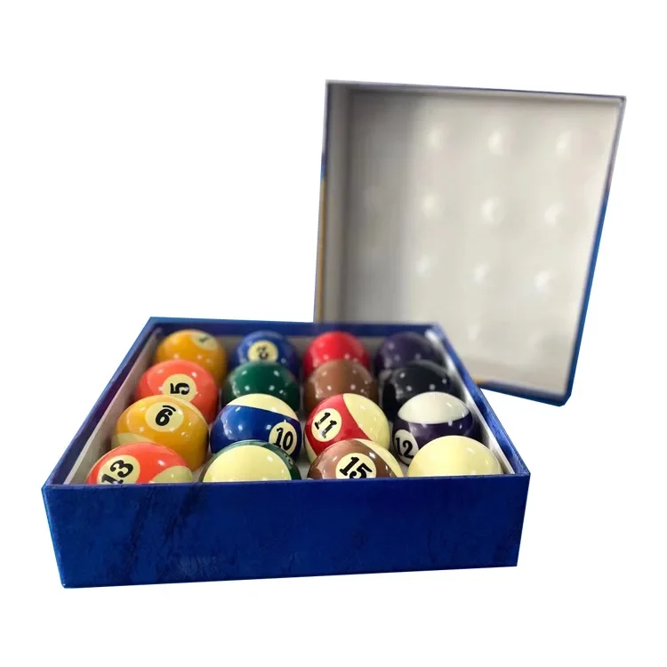 

Hot Selling Cheap Price Snooker Ball 48mm 52.5mm 2-1/4" 2-1/16" Billiards Stone 16 Ball Pool Billiard Ball Set