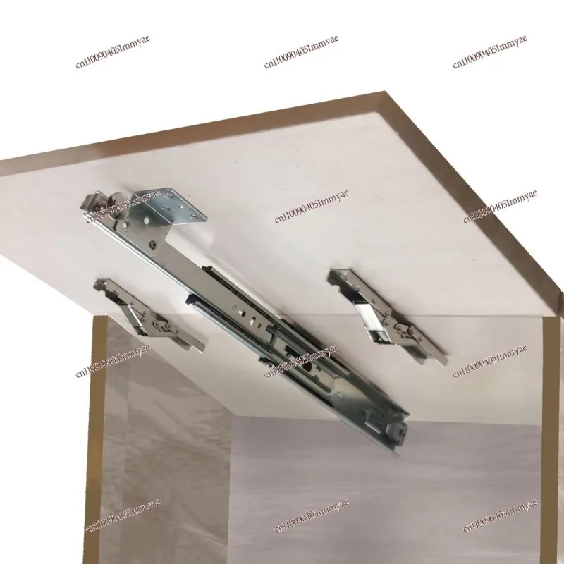 Bottom support saves space, invisible telescopic dining table track increases width, folding dining table learning, bar support