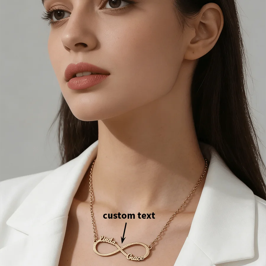 Fashion versatile personalized chic sexy beautiful elegant high-end gold unlimited symbol initials custom necklace, custom jewel