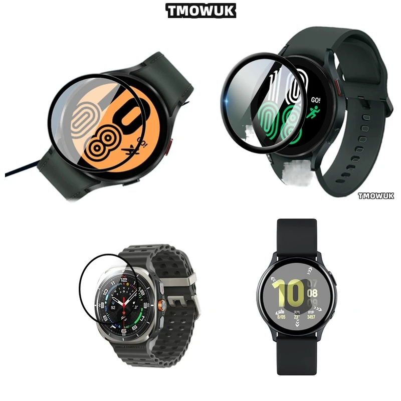 

For Samsung Galaxy Watch 4 5 6 7 Ultra FE PRO 47 44 43mm 40mm - Soft Anti-smudge 3D Curved Protective Film For Screen