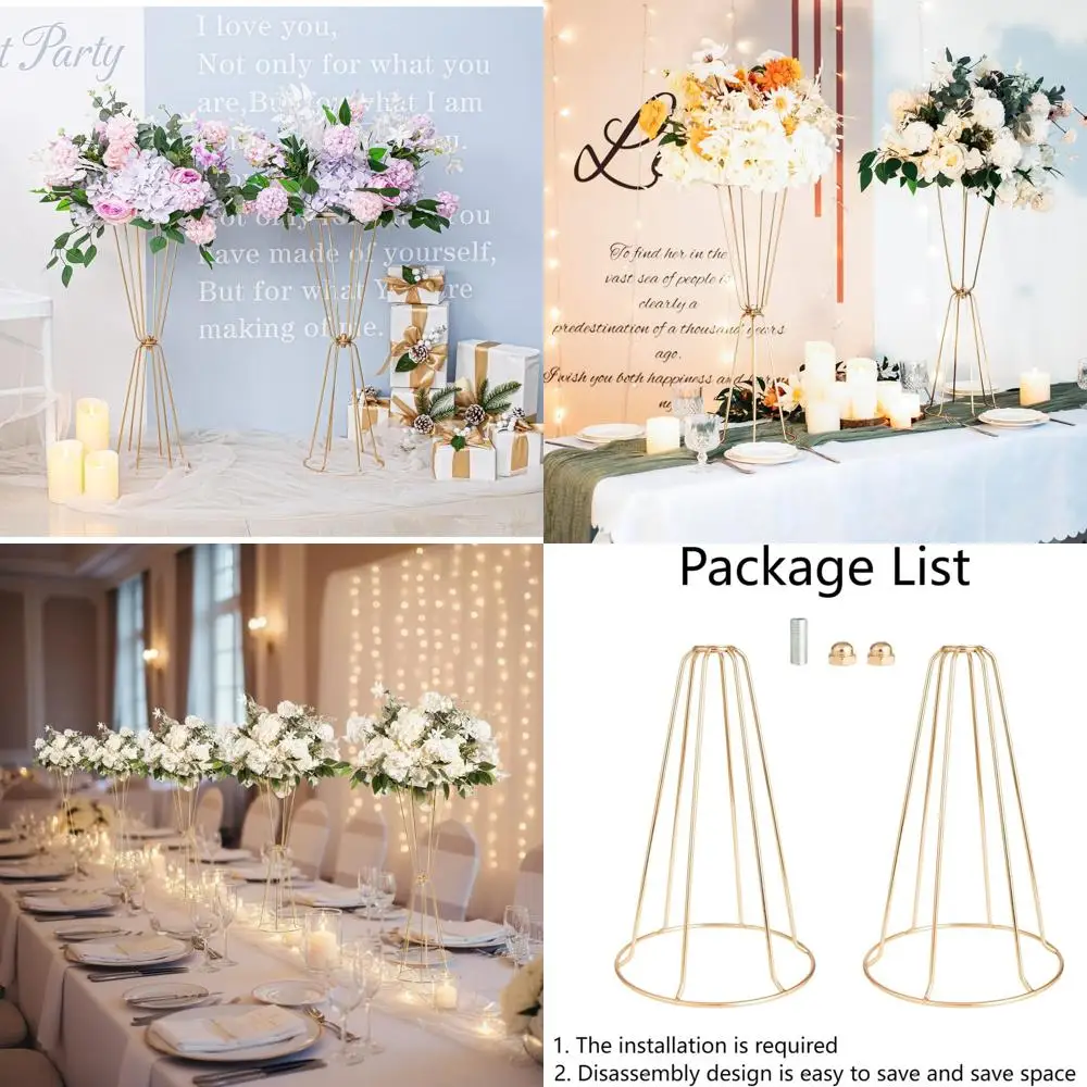 

Набор из 4 высоких ваз-трубочек (23,6 дюйма) для свадебных композиций и праздничного декора