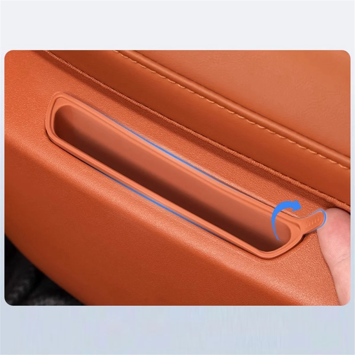 For LiXiang L8 L9 2022 2023 the Second Row of Seat Storage Pads Holds the Storage Tank Interior Accessories(Black)