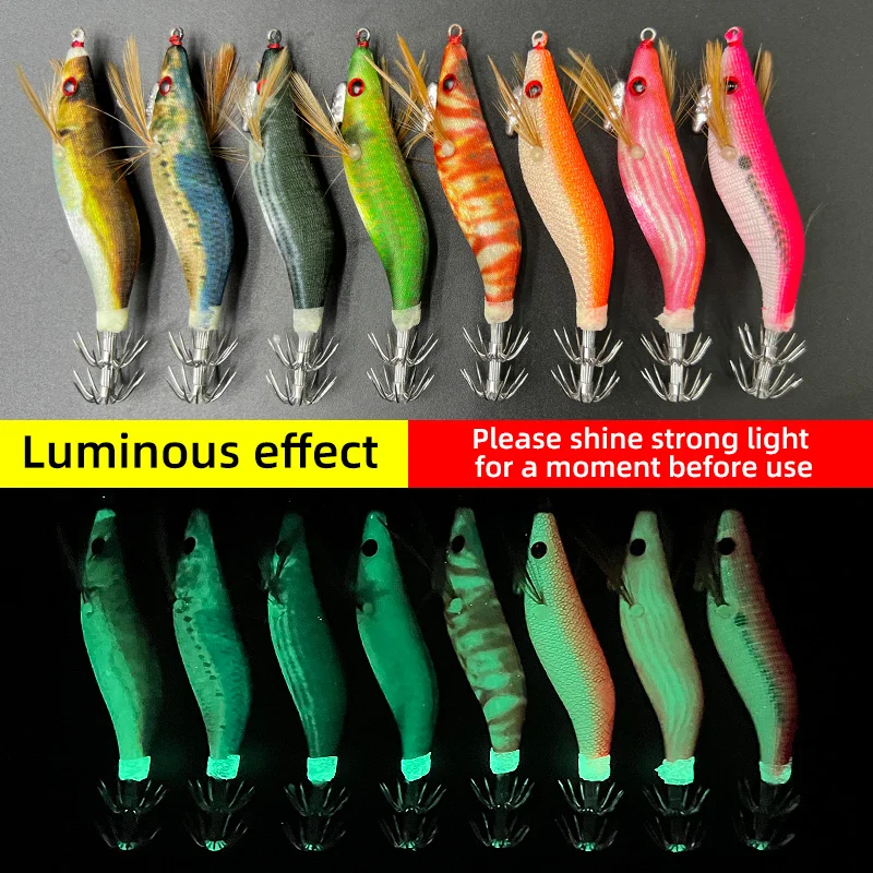 YICHU Señuelo Camarón 1,8cm – Madera noctilucente para pesca - imagen 2