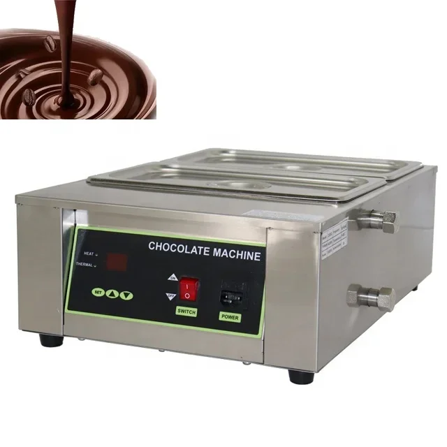 Commercial Chocolate Melting Pot Warmer Electric Chocolate Warmer Boiler Chocolate Cheese Melting Pot Tempering Machine