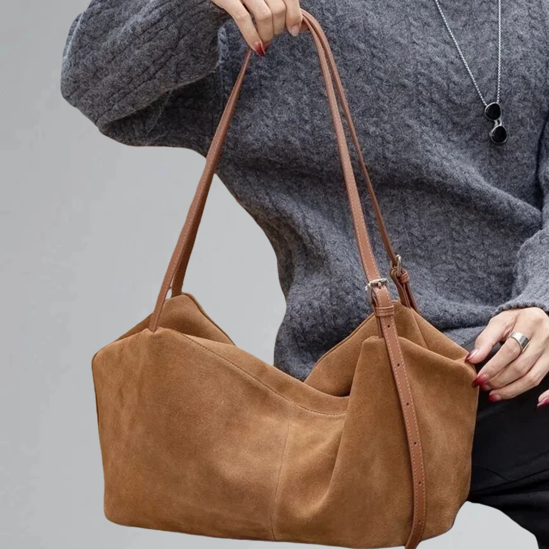 

Matte Cowhide Tote Handbag Women Oversized Shoulder Carry Bag Relaxed Chic Daily Work Luxury Genuine Leather Shopper