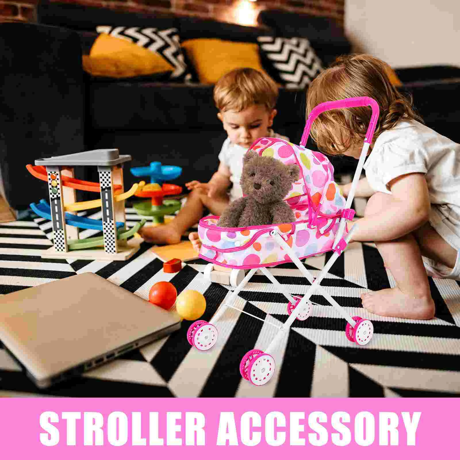 Stroller Wagon Small Cute 5400X4850X2450CM Stuff Simulation Toy House Baby