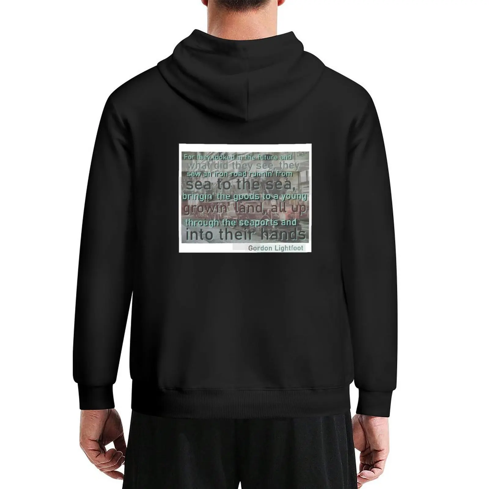 

Canadian Railroad Trilogy Hoodie hooded shirt mens designer clothes fashion men hoodie oversize