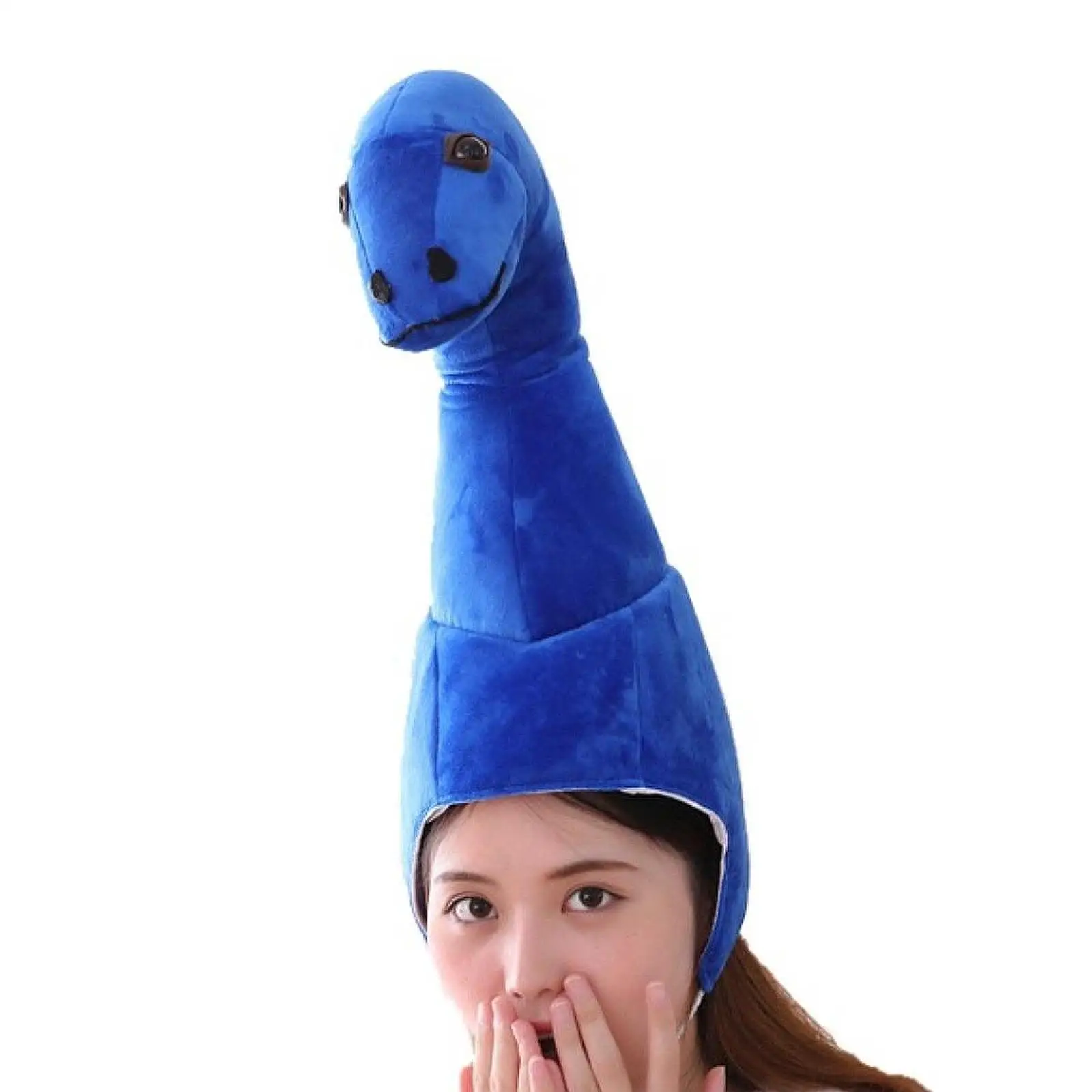

Plush Animal Hat Snake Hat Decorative Cartoon Selfie Hat Headwrap Cap Headwear