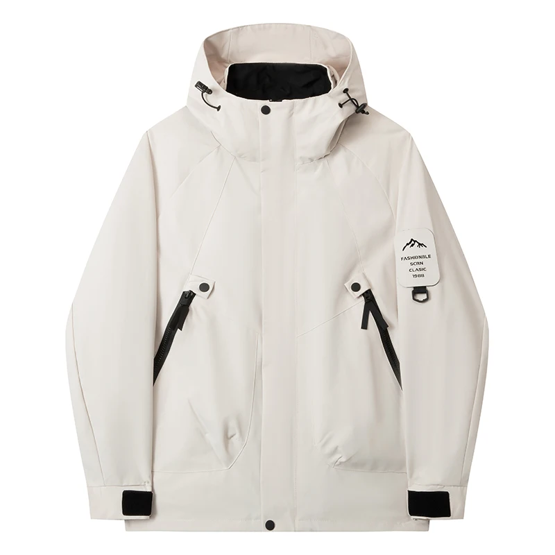 ARC Spring and Autumn Hardshell Jacket for Men Sports Ski Camping Casual Fashion Outdoor Mountaineering Tour Windstorm Jacket