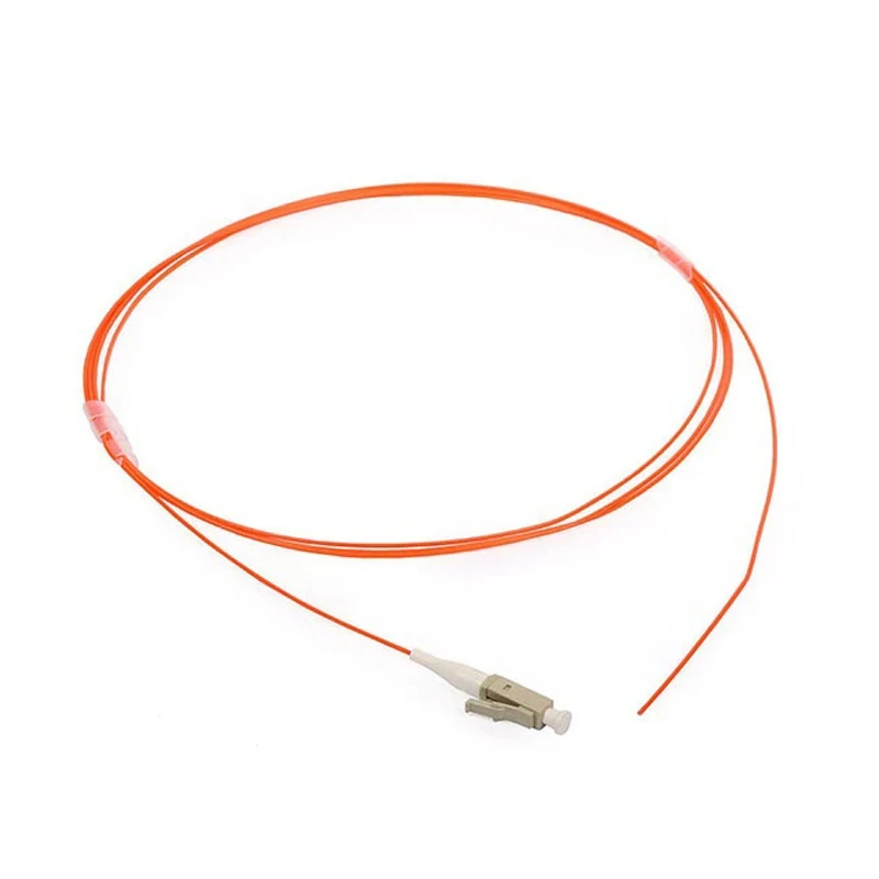 FASO 50Pcs LC/SC/FC/ST Multimode OM2 Optical Fiber Pigtail  SX Core 0.9mm Pigtail LSZH Orange Jacket 1.5Meter