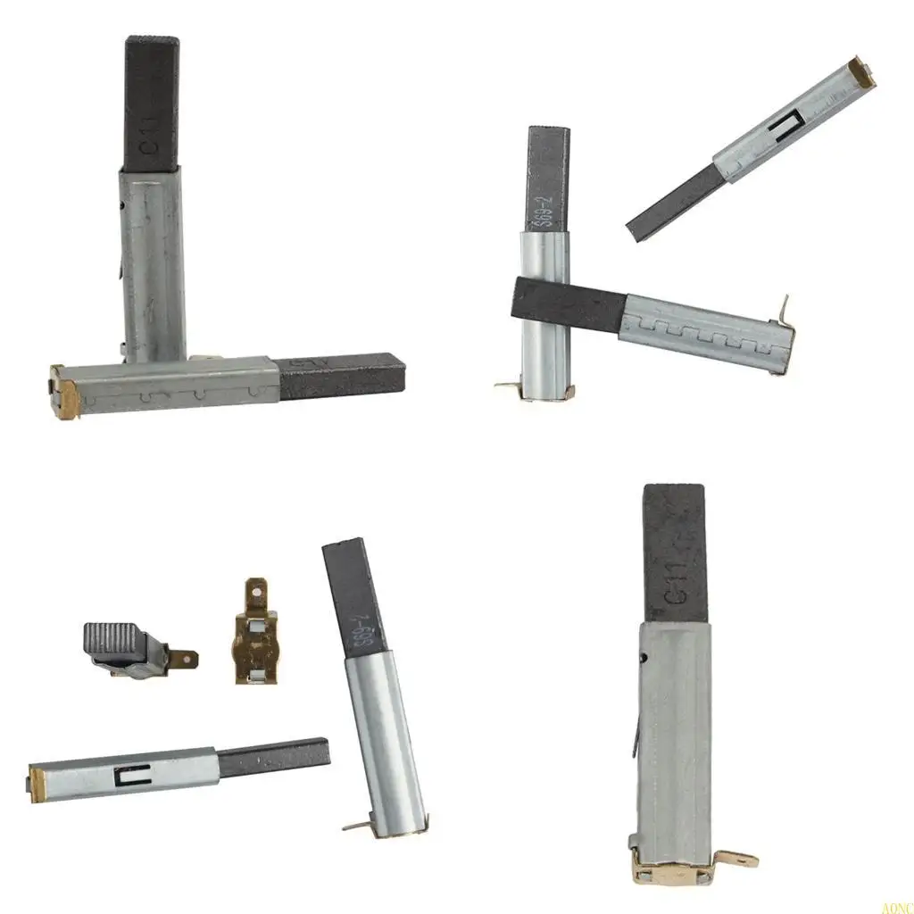 A0NC cepillo carbón duradero, cepillo carbón para Motor eléctrico Universal, repuesto para aspiradora, maquinaria