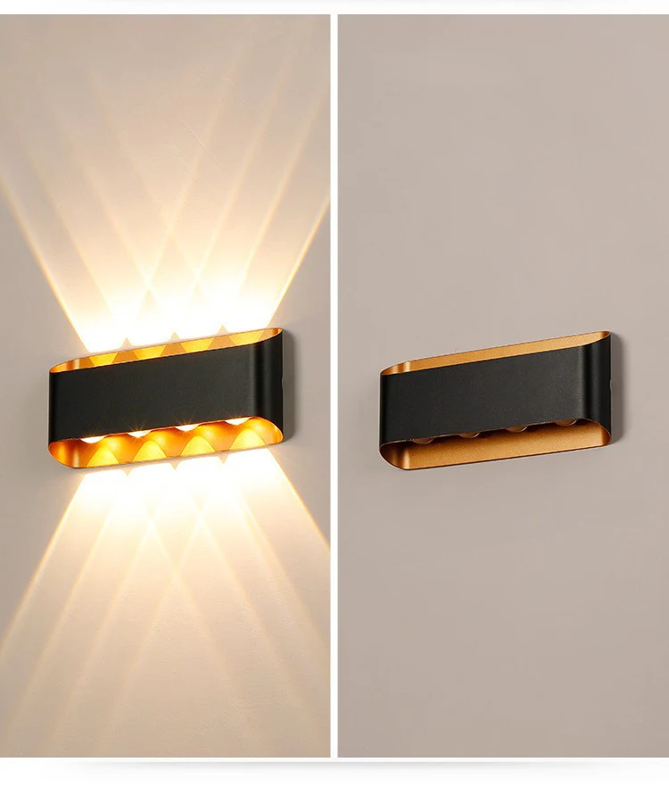 Waterproof IP65 Outdoor Wall Light Aluminium 10W LED Wall Lamp Sconce Balcony Garden Decoration Lighting Lamp AC110V 220V