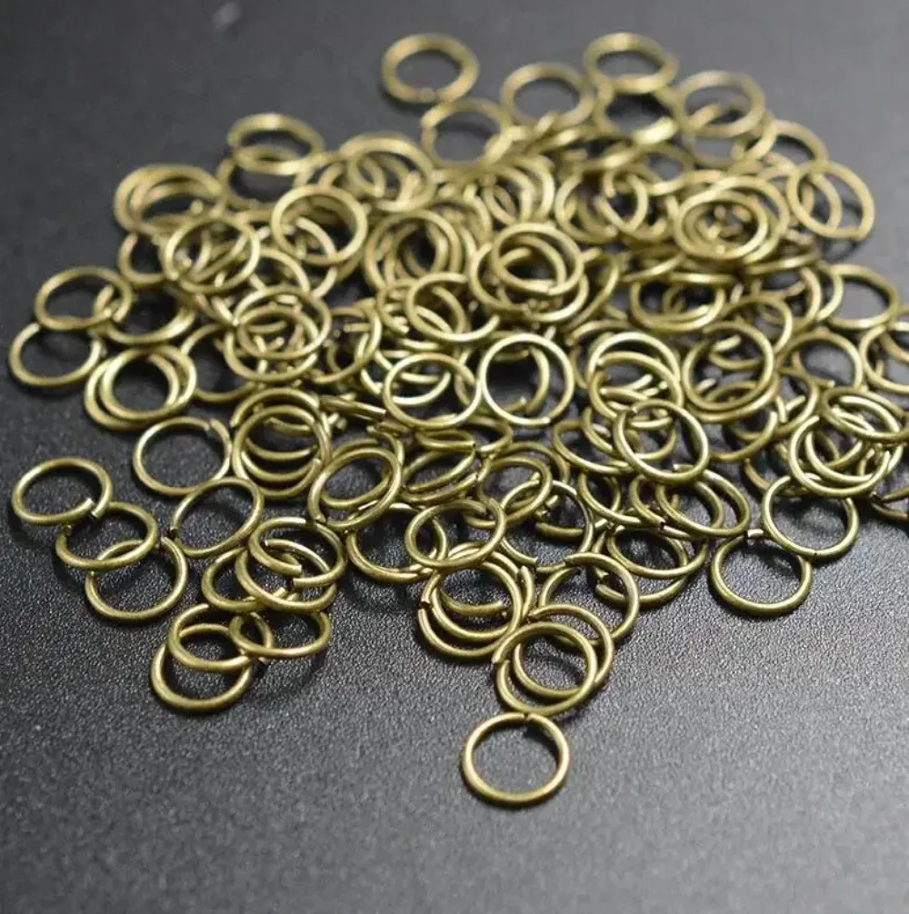 50-200pcs/lot 4 5 6 8 10 mm Jump Rings Split Rings Connectors For Diy Jewelry Finding Making Accessories Wholesale Supplies