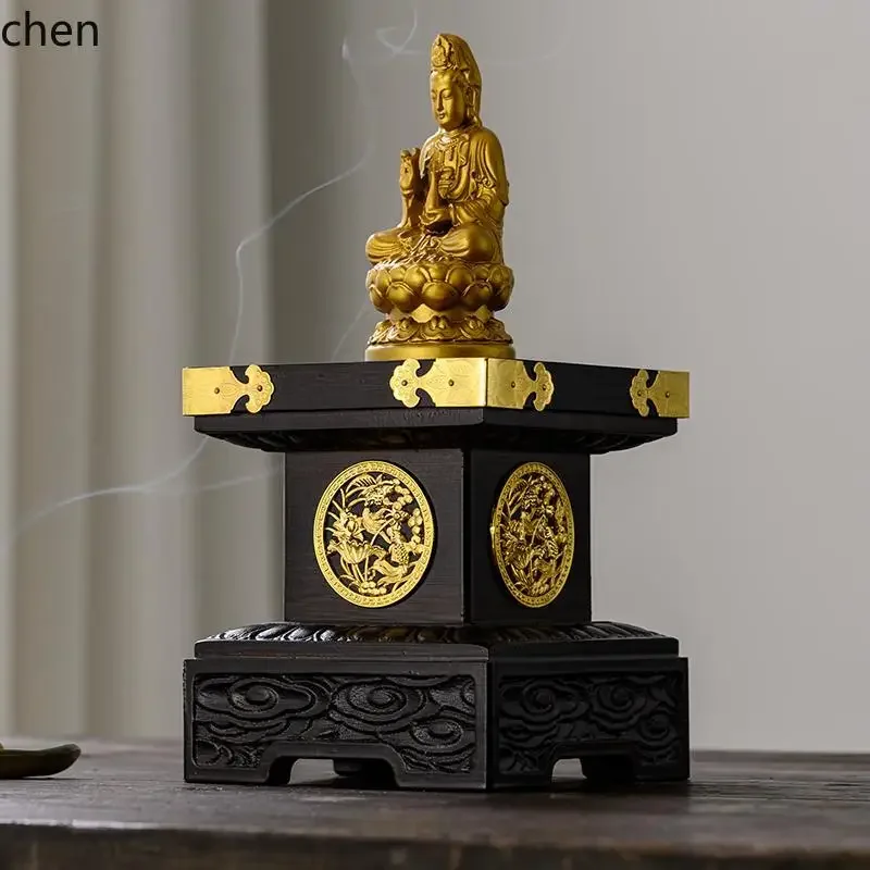 YFY Small Altar Home Use God Table God of Wealth Offering  Table Guanyin Buddha Statue Offering