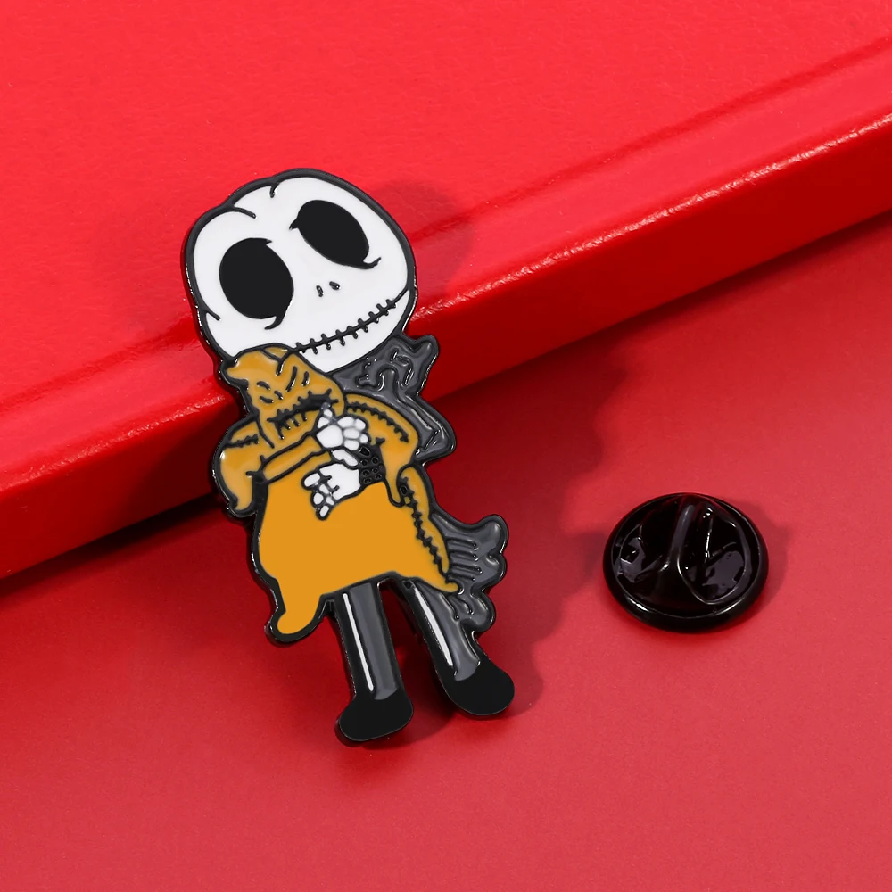 The Nightmare Before Christmas Anstecknadeln für Rucksäcke, Metallbroschen, Emaille-Pins, Kleidung, Jeans, Cartoon-Accessoires – Detail 3