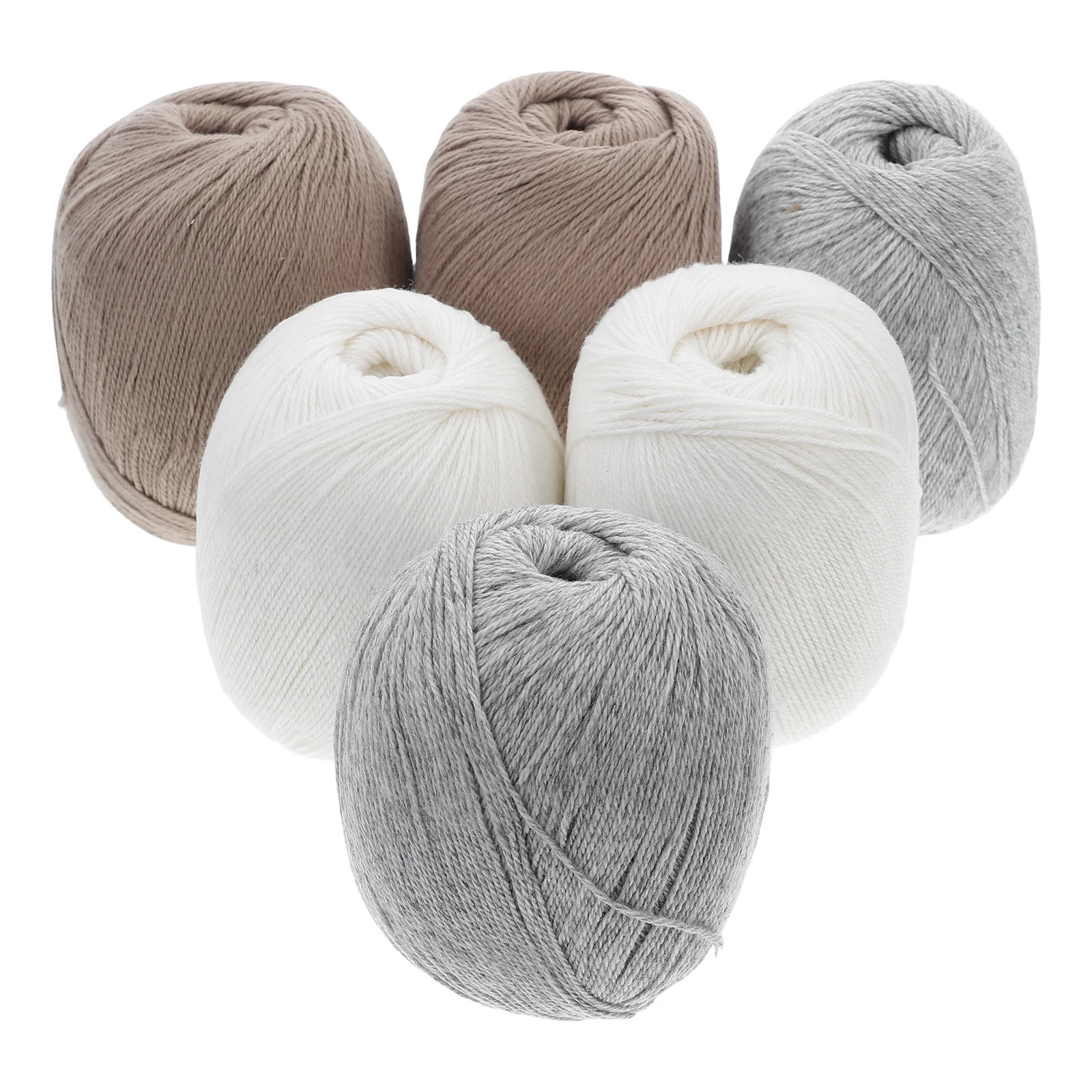 

6 Balls Cashmere Yarn Hand Knitted Fine Soft Yarn for Knitting Crocheting Scarves Sweaters Hats Shawls Creative Projects Winter