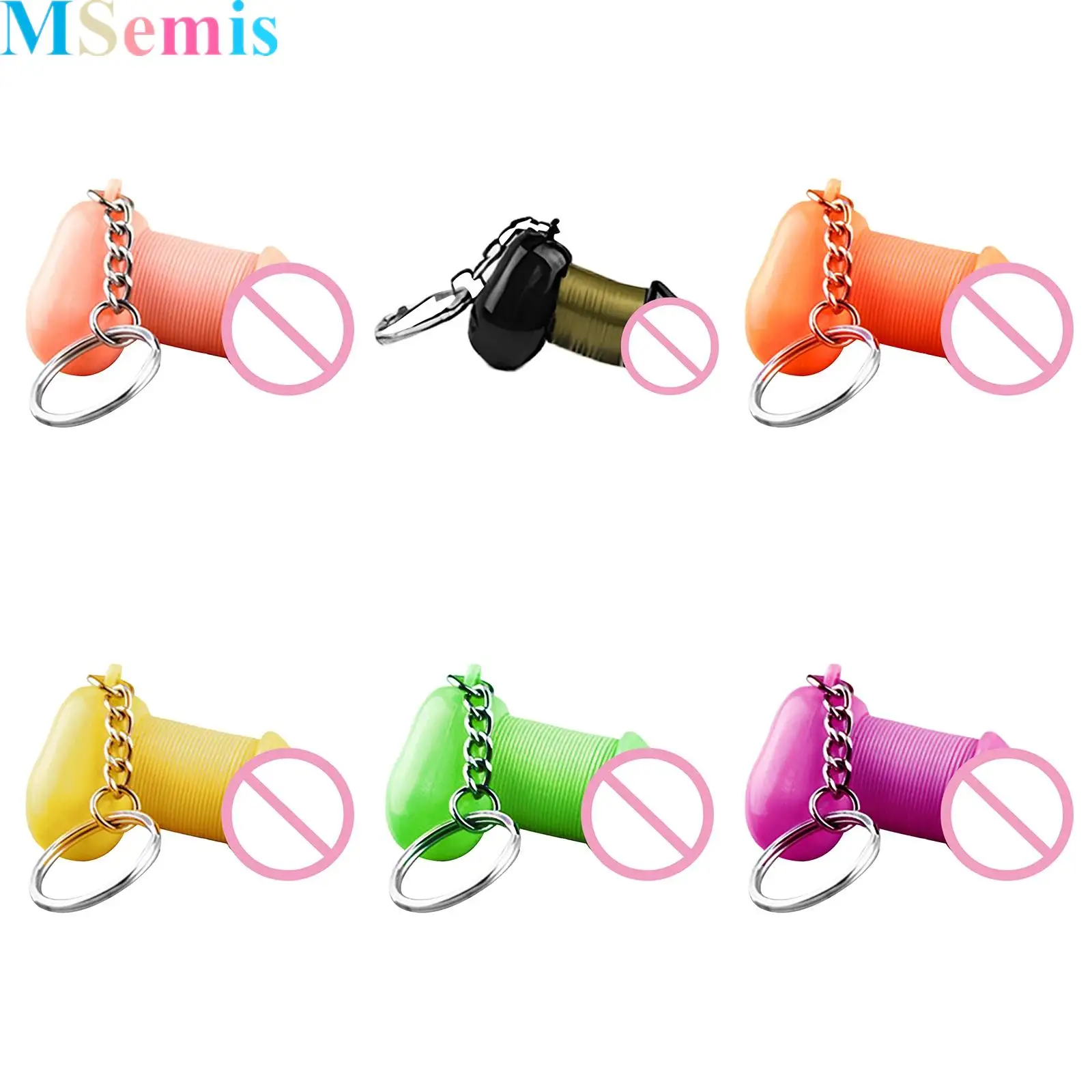 

Creative Spring Keychains Pendants Alternative Fun Toys Gift for Adults Women Men Prank Toys
