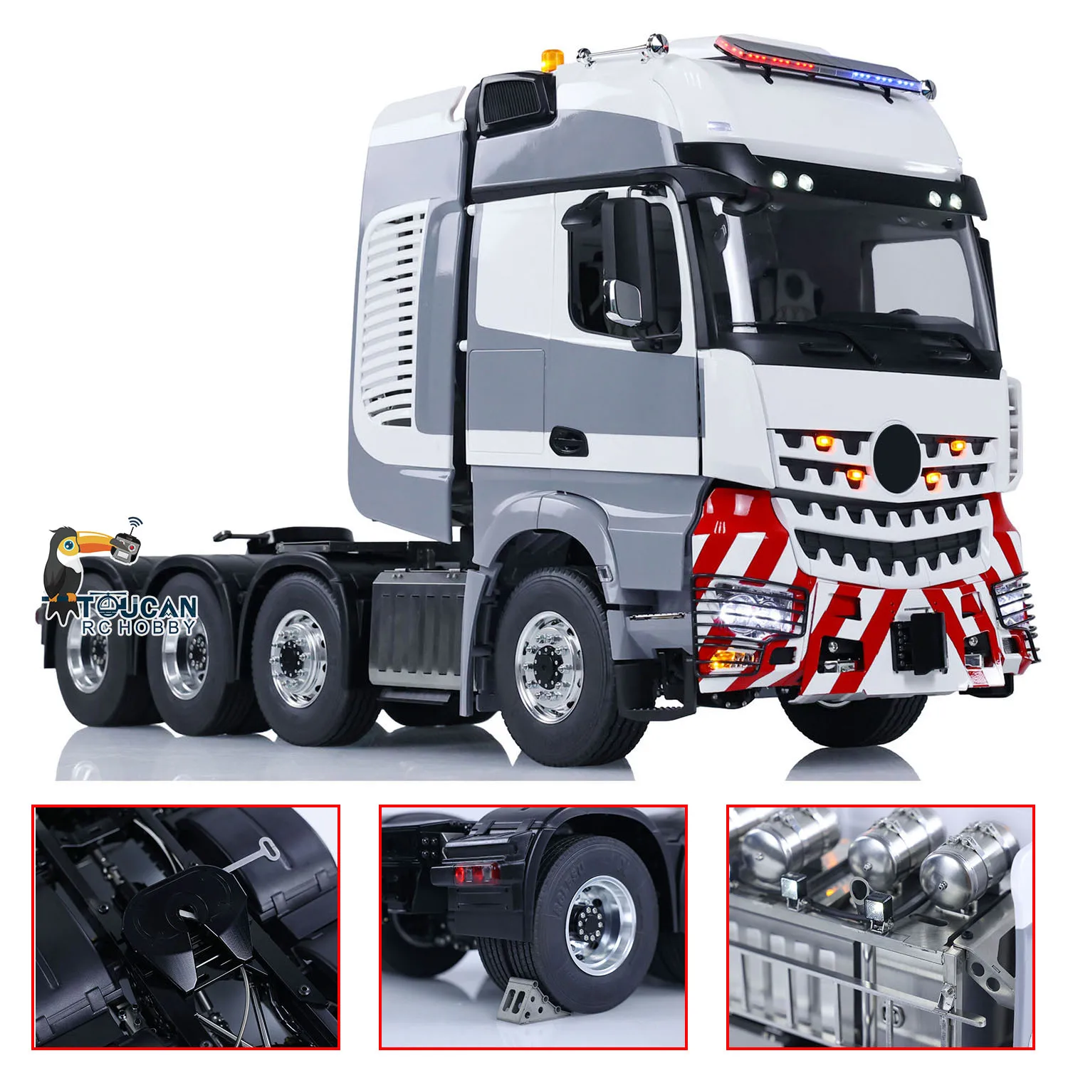 Toys DIY Painted LESU 1/14 Metal Chassis 8x8 RC Tractor Truck Remote Control Cars Smoke Sound Finished Machine Model for Boy