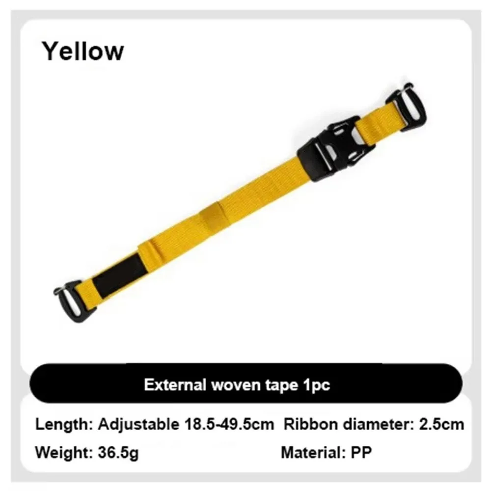 

18.5~49.5cm Outdoor Equipment Straps Diameter 2.5cm 6 Colors Backpacking Straps Quick Release Binding Strap