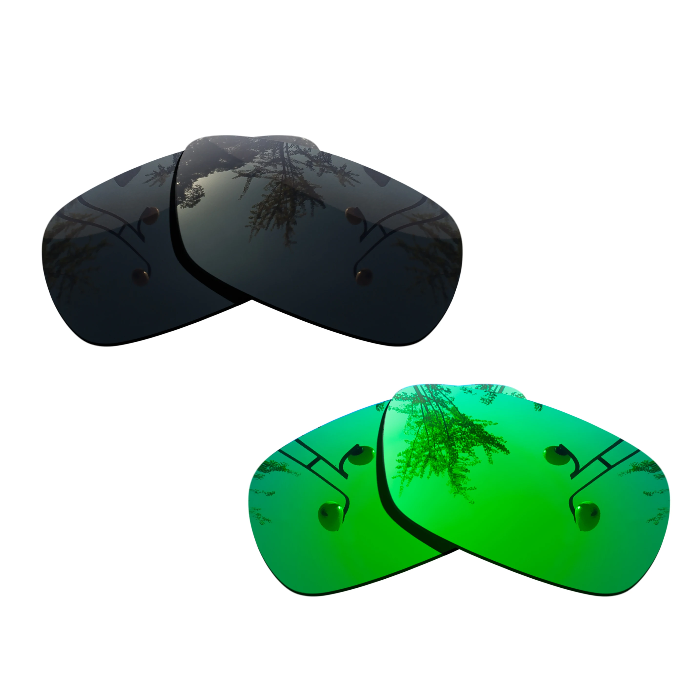 

100% точные поляризационные сменные линзы для солнцезащитных очков RB4165-54mm, варианты комбинации: однотонный черный и зеленый