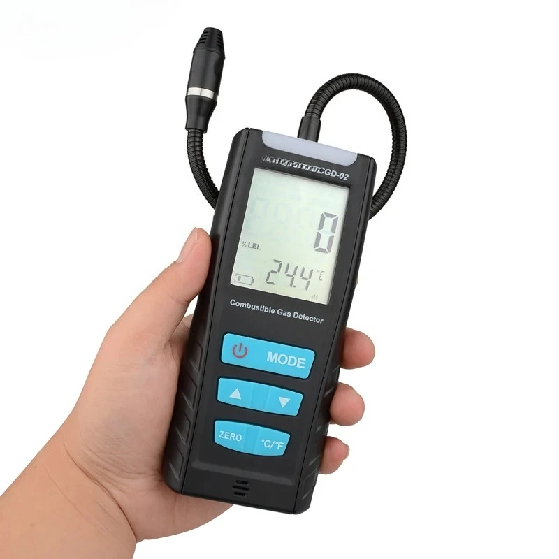 Portable Gas Analyzer Leak Detector for CH4 CO C2H6 - Combustible Gas Analyser for Safety And Industrial Use