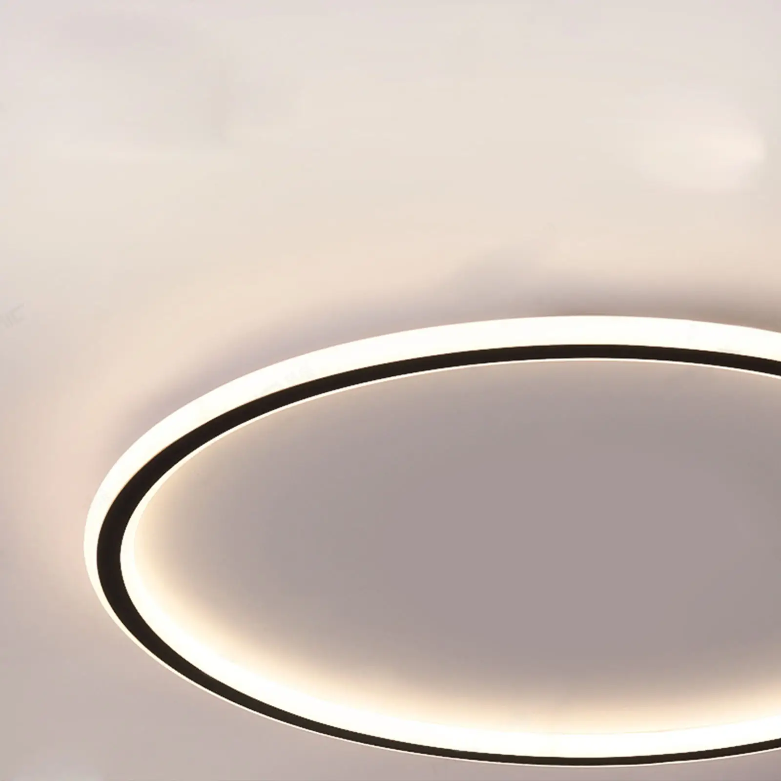 Modern Round/Square Hollow Black and White LED Flush Mount Ceiling Light for Bedroom Study Room