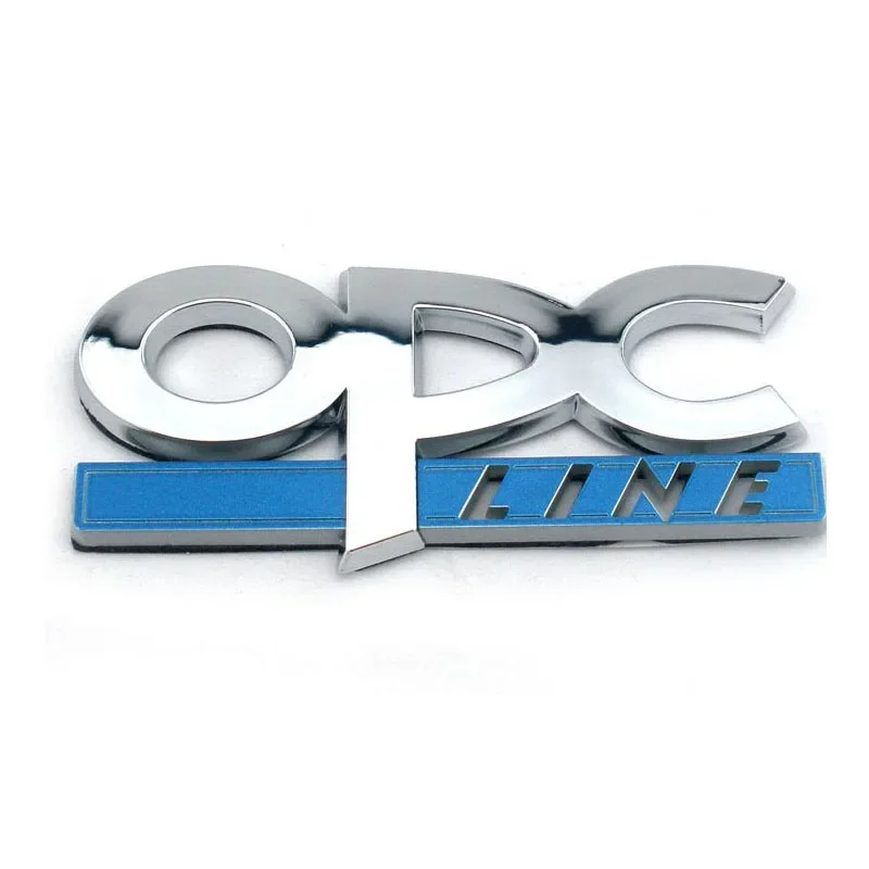 

3D Chrome OPC LINE Emblem Fender Side Badge Car Sticker Accessory Auto Parts for Vauxhalls Calcomanía Opel Astra Zafira Astra H