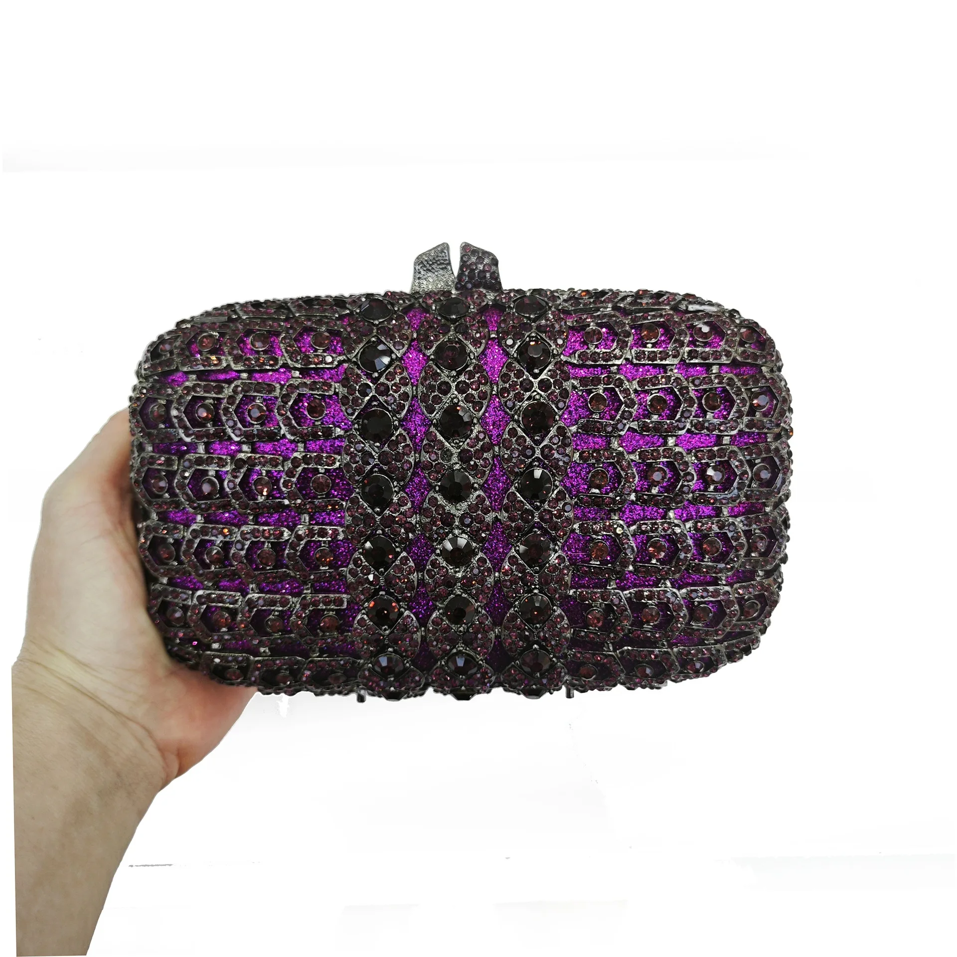 Full Diamond Diamond Dinner Fashion Clutch  Banquet Dress  Cross-border Trend Women's Bag