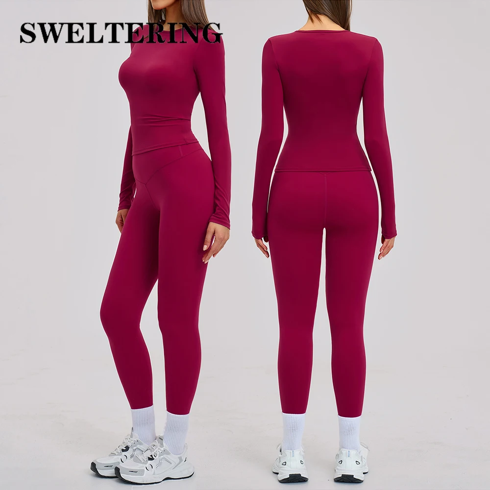 

2PCS Women Tracksuit Yoga Suit Workout Clothes Sportswear Gym Fitness Set Female Running Push Up Sport Bra Leggings Set Yoga Set