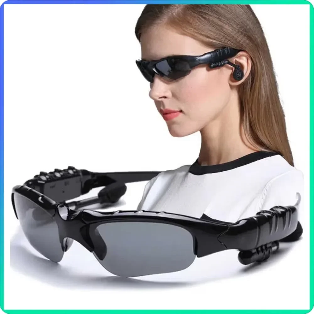 

Upgraded 5.3 Smart Bluetooth Audio Glasses Outdoor Sports Cycling Surround Sound Headphones Listen To Music Polarized Sunglasses